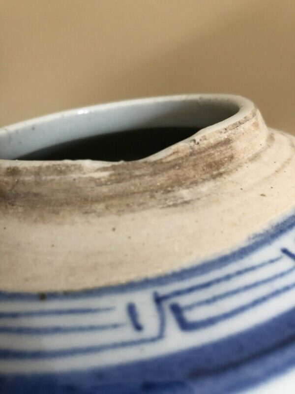 Pair Of Chinese Marriage or Ginger Jars, Double Happiness, Lidded Blue & White - Image 8