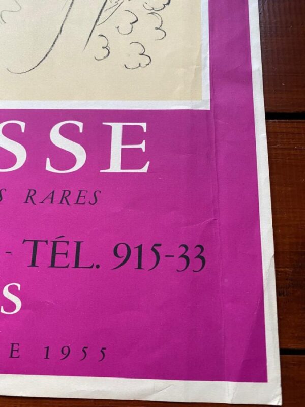 Original Henri Matisse 1955 Vintage Exhibition Poster, Galerie 65, Cannes - Image 10