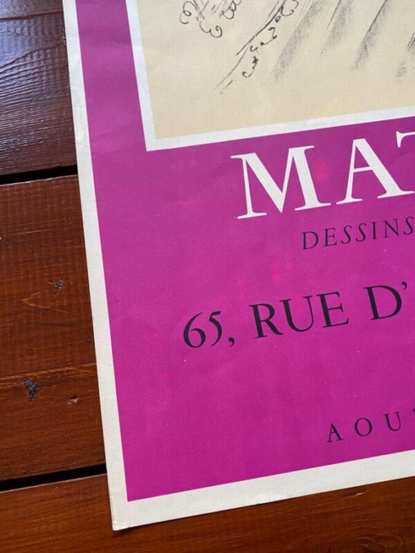 Original Henri Matisse 1955 Vintage Exhibition Poster, Galerie 65, Cannes - Image 8