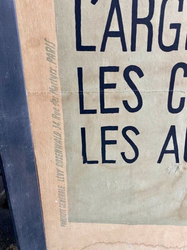 A French Advertising Poster Brillant Geolin By A Roubille Circa 1900, Large! - Image 3