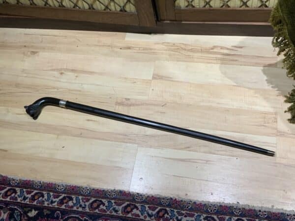 Gentleman’s walking stick sword stick with carved head of a Buffoon