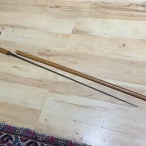 Gentleman’s walking stick sword stick with silver collar 1914 Miscellaneous
