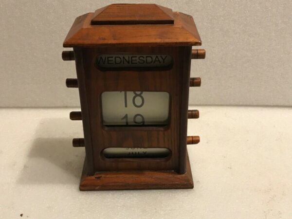 Calendar oak cased desk tops item circa 1900’s