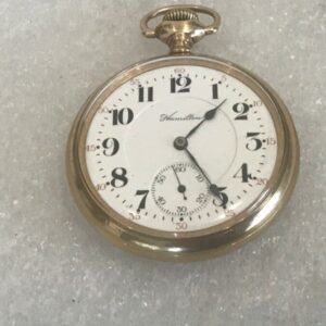 Hamilton pocket watch gold plated case Miscellaneous