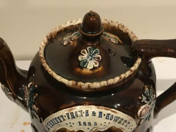 Barge ware teapot 1883 - Image 2