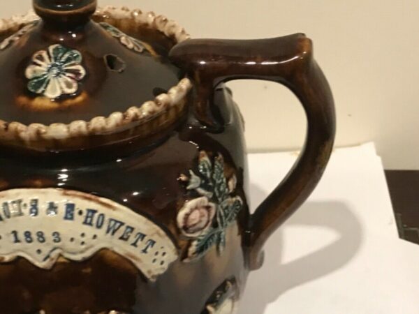 Barge ware teapot 1883 - Image 3