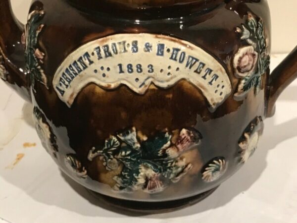 Barge ware teapot 1883 - Image 5