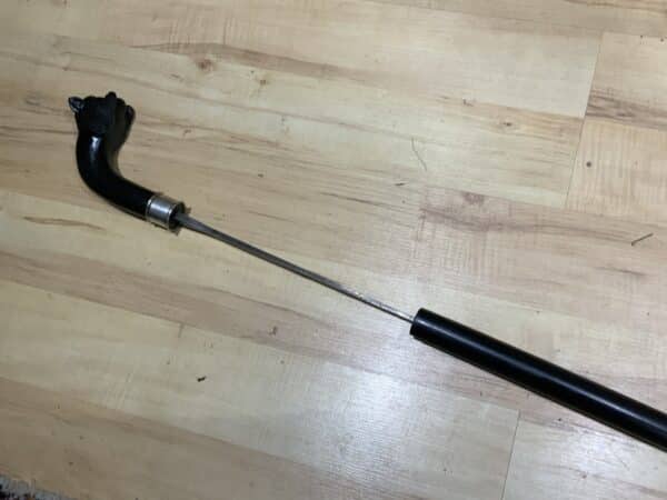Gentleman’s walking stick sword stick with carved head of a Buffoon - Image 5
