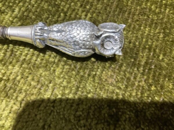 Silver owl double side heads shoehorn Antique Silver 8