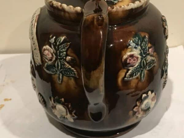Barge ware teapot 1883 - Image 6
