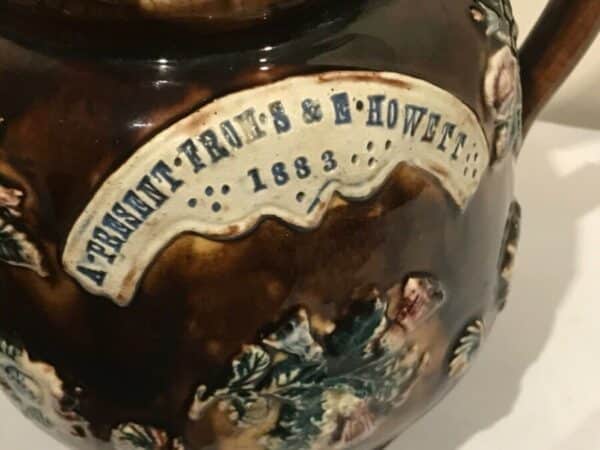 Barge ware teapot 1883 - Image 12