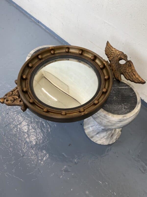 Convex Mirror Regency Style Antique Mirrors 5