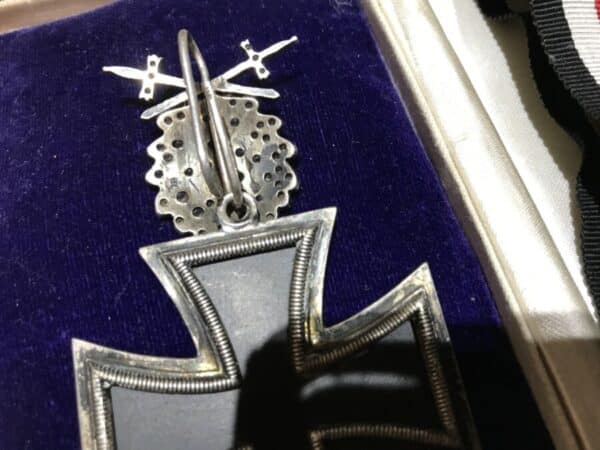 Knights Cross with oak leaves crossed swords with Diamonds - Image 4