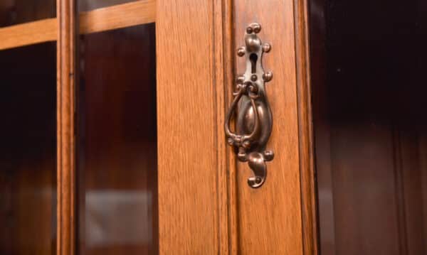 Edwardian Oak Bureau Bookcase SAI2547 - Image 25