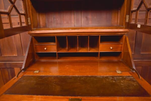 Edwardian Oak Bureau Bookcase SAI2547 Antique Bureau 9