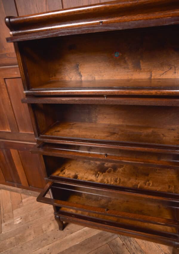 Globe Wernicke Oak Sectional Bookcase SAI2548 - Image 7