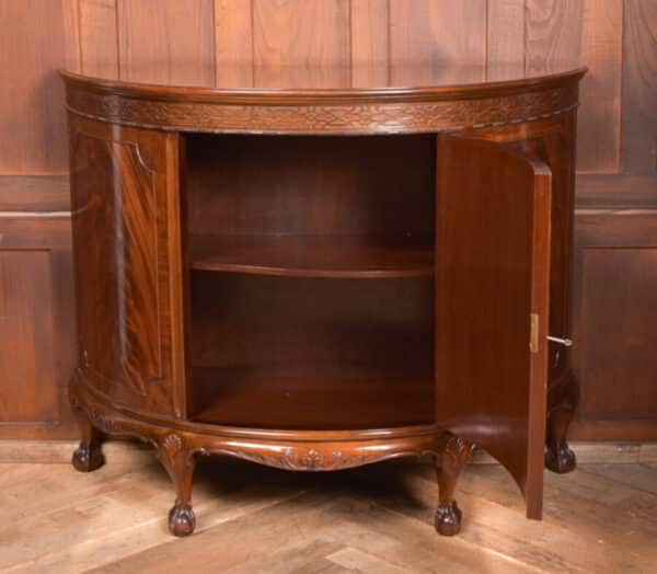 Mahogany Demi Lune Cabinet SAI2551 - Image 12