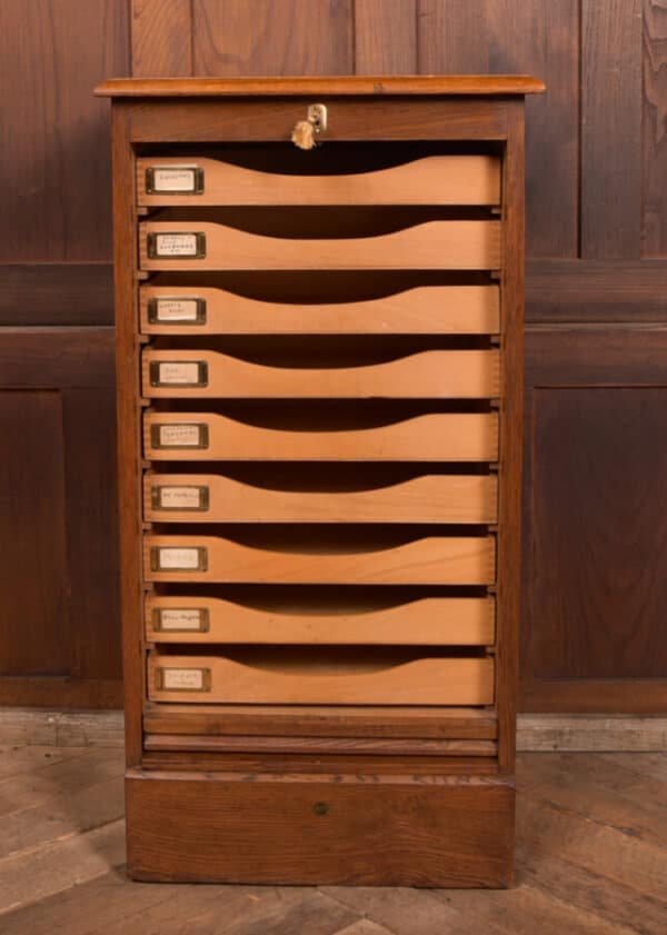 Edwardian Oak Filing Cabinet SAI2557 - Image 5
