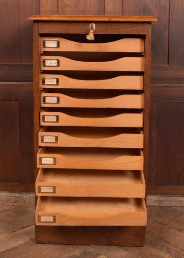 Edwardian Oak Filing Cabinet SAI2557 - Image 10