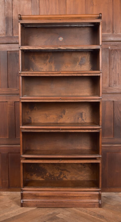 Globe Wernicke Oak 6 Sectional Bookcase SAI2553 Antique Bookcases 11