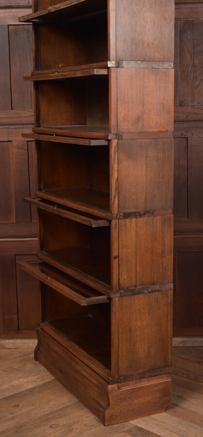 Globe Wernicke Oak 6 Sectional Bookcase SAI2553 Antique Bookcases 18