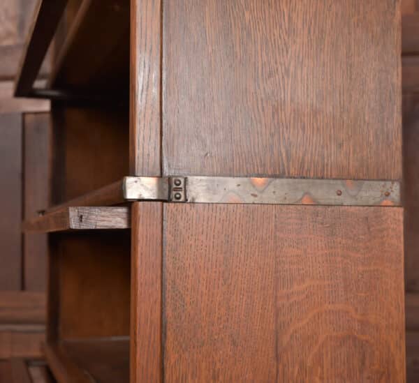 Globe Wernicke Oak 6 Sectional Bookcase SAI2553 Antique Bookcases 17