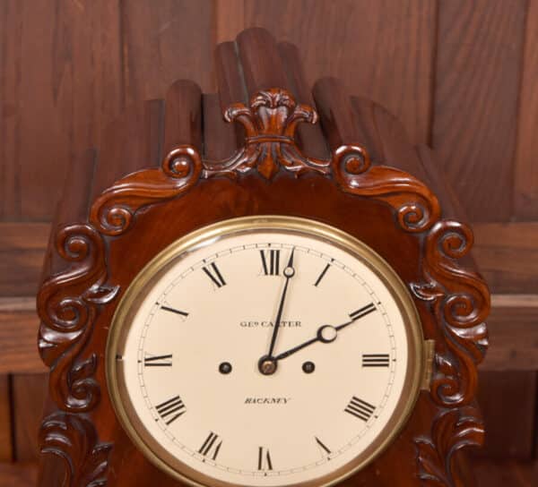 Victorian Mahogany Bracket Clock SAI2559 Antique Clocks 5