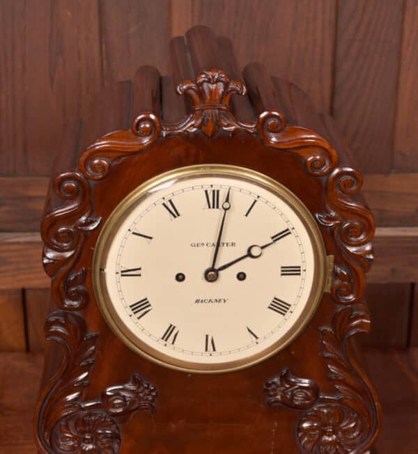 Victorian Mahogany Bracket Clock SAI2559 Antique Clocks 6