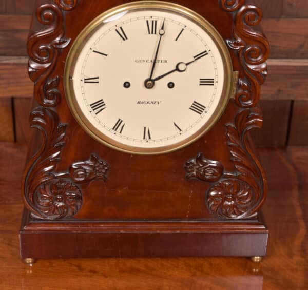 Victorian Mahogany Bracket Clock SAI2559 Antique Clocks 7