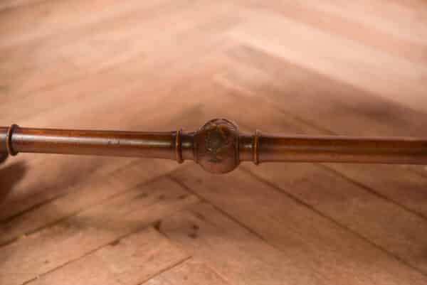 Victorian Burr Walnut Oval Stretcher/ Side Table SAI2566 - Image 8
