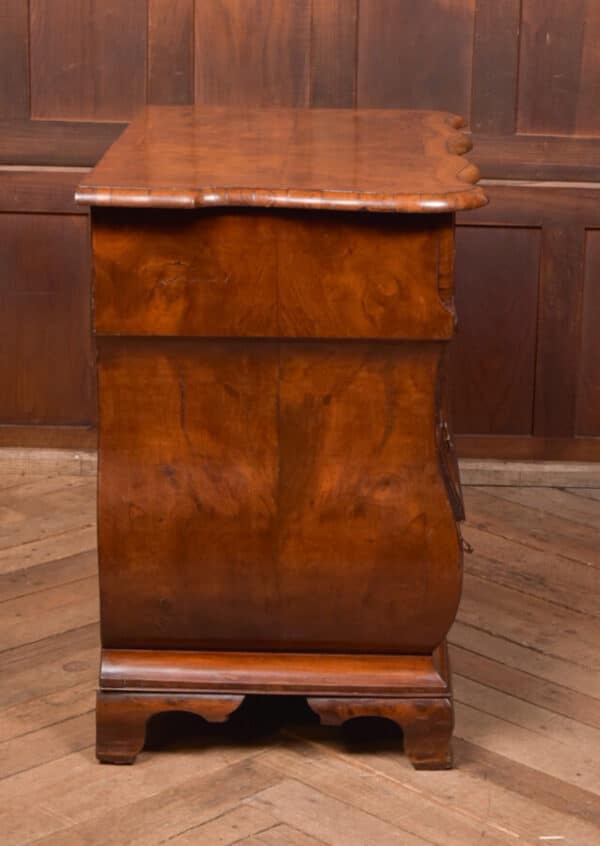 Walnut Dutch Bombe Chest Of Drawers SAI2562 - Image 11