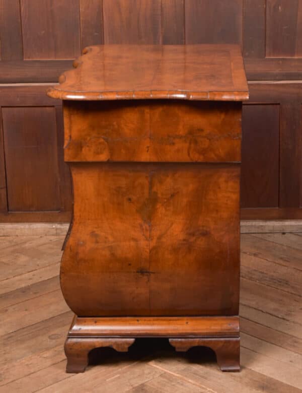 Walnut Dutch Bombe Chest Of Drawers SAI2562 - Image 15