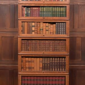 Globe Wernicke 6 Sectional Oak Bookcase SAI2568 globe wernicke Antique Bookcases