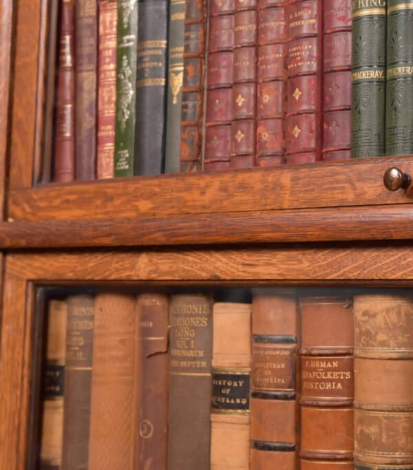 Globe Wernicke 6 Sectional Oak Bookcase SAI2568 globe wernicke Antique Bookcases 5