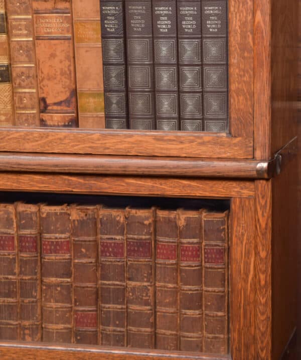 Globe Wernicke 6 Sectional Oak Bookcase SAI2568 globe wernicke Antique Bookcases 7