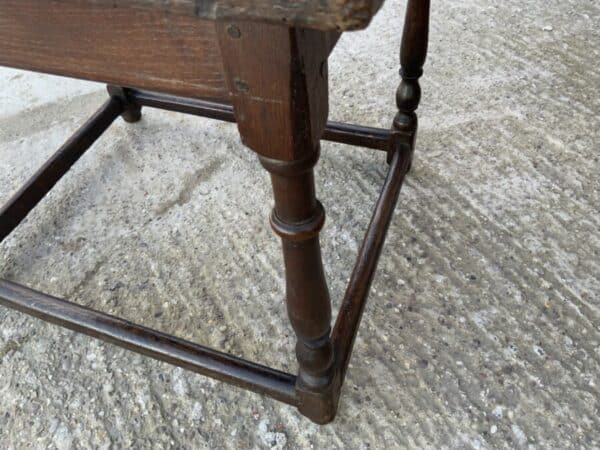 Oak side table early 18th century Antique Furniture 13