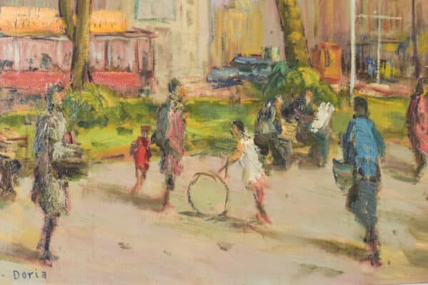 Large Cityscape Painting - Barcelona - Image 10