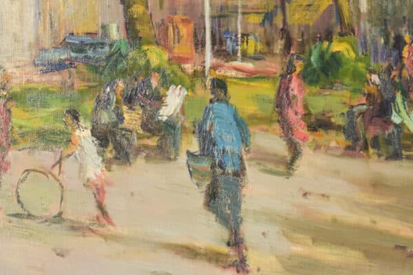 Large Cityscape Painting - Barcelona - Image 11