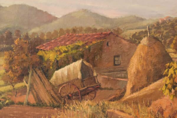 Impressionist Farmyard Landscape - Image 2