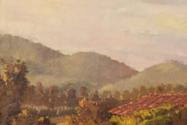 Impressionist Farmyard Landscape - Image 7