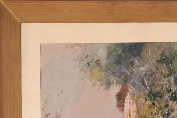 Juan de Palau Buixo - Large Watercolour Landscape with Cart - Image 9