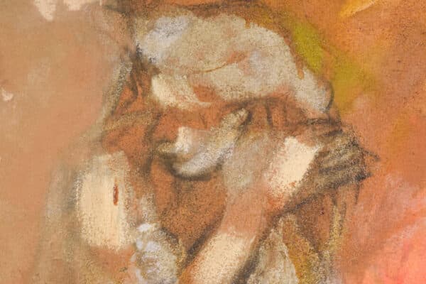 Vicente Vela – Two Large Figurative Expressionist Nude Studies Modern Decorative Antique Art 20