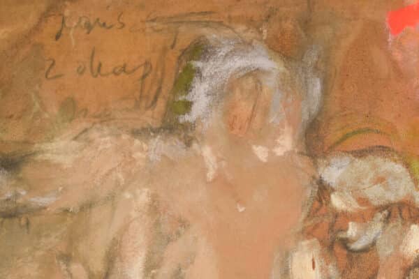 Vicente Vela – Two Large Figurative Expressionist Nude Studies Modern Decorative Antique Art 22