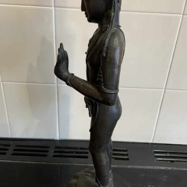 Indian bronze Deity figure 18th century - Image 7
