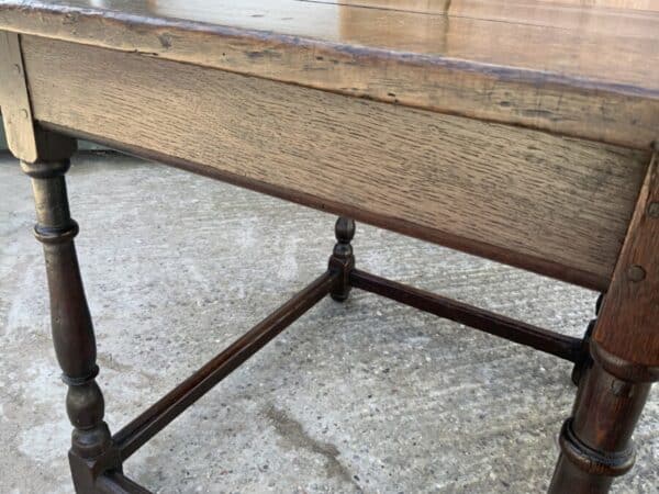 Oak side table early 18th century Antique Furniture 16