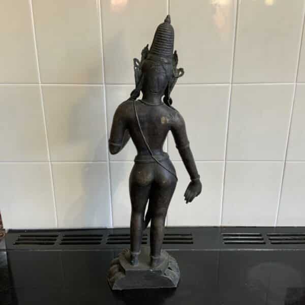 Indian bronze Deity figure 18th century - Image 9