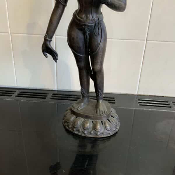 Indian bronze Deity figure 18th century - Image 4