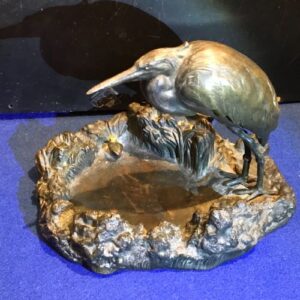 Bronze Victorian Japanese work of a shoe billed Pelican Antique Collectibles