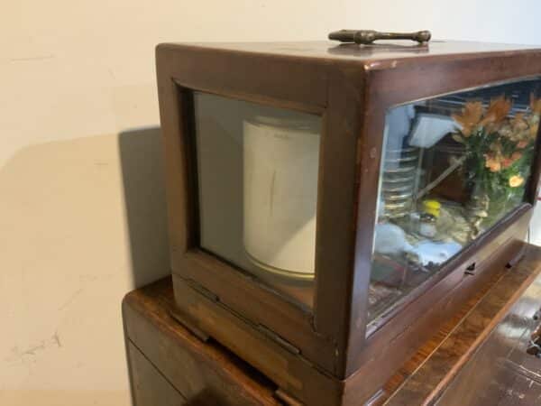 Barograph Short & Mason mahogany cased - Image 2