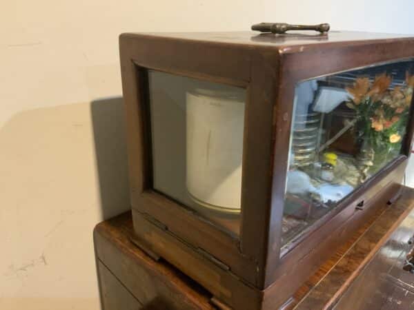 Barograph Short & Mason mahogany cased Scientific Antiques 4